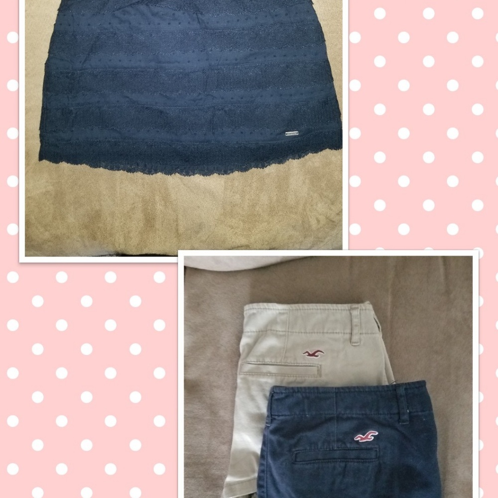 Hollister shorts and skirt